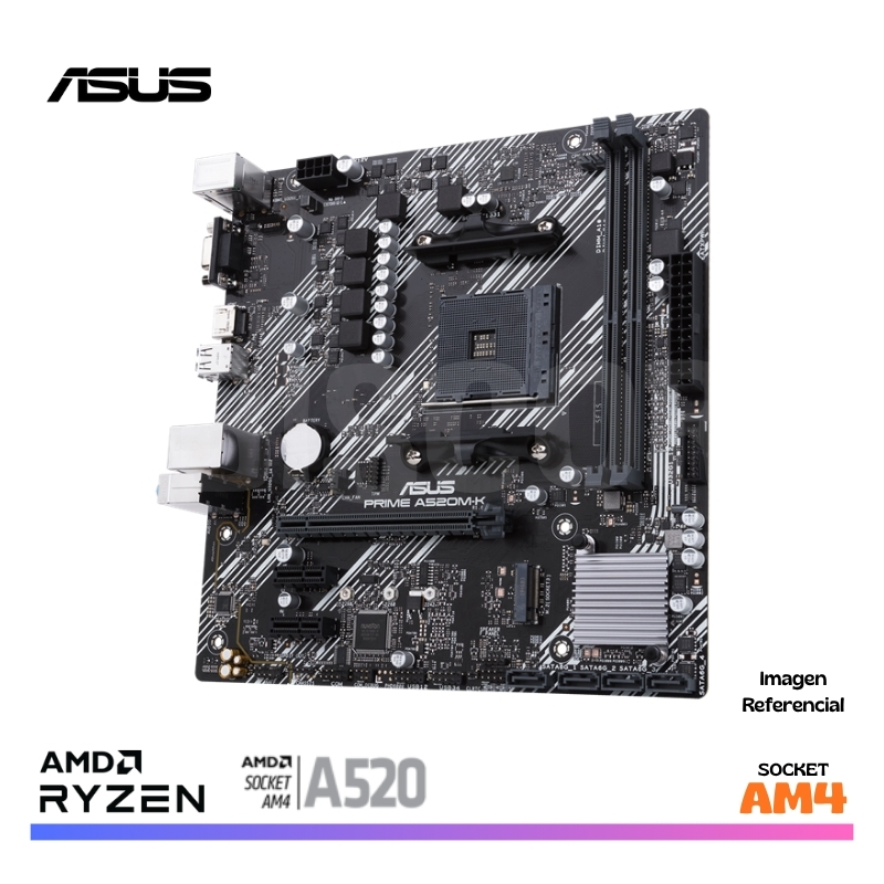 MAINBOARD ASUS PRIME PRIME A520M-K AM4 AMD - Imagen 4