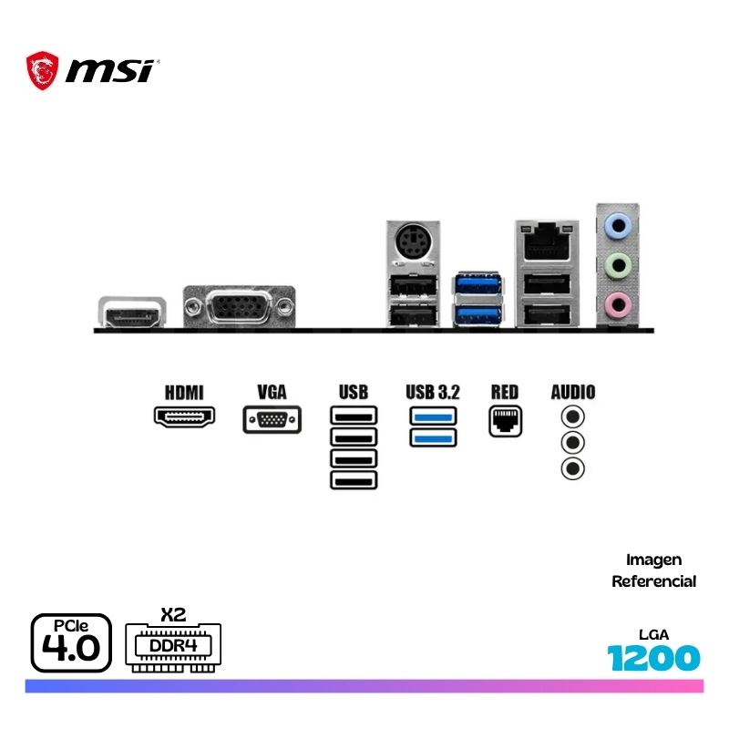 MAINBOARD MSI PRO H510M-B II, LGA 1200 - Imagen 3
