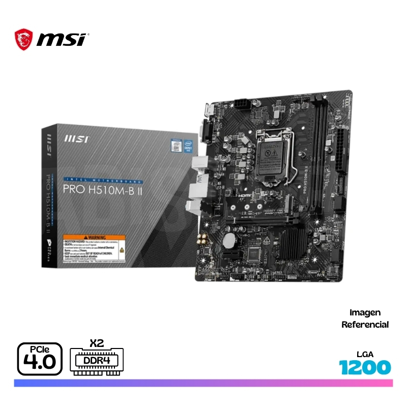 MAINBOARD MSI PRO H510M-B II, LGA 1200