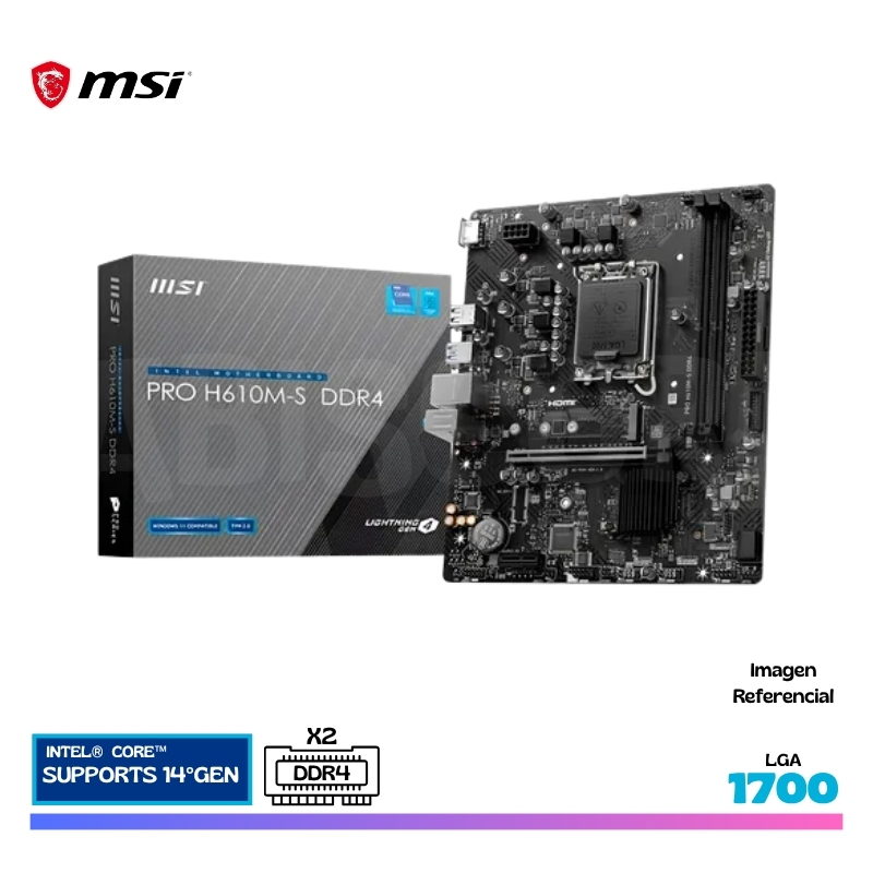 MAINBOARD PRO H610M-S DDR4, LGA 1700