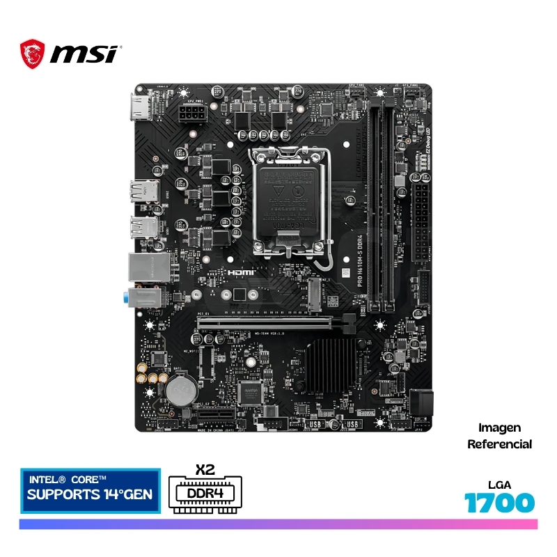 MAINBOARD PRO H610M-S DDR4, LGA 1700 - Imagen 2
