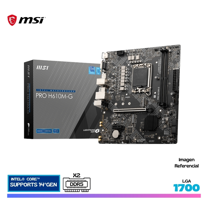 MAINBOARD MSI PRO H610M-G, DDR5, LGA 1700