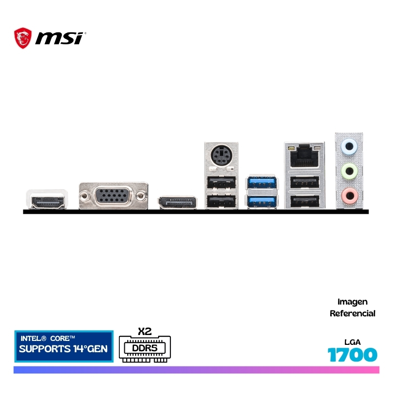 MAINBOARD MSI PRO H610M-G, DDR5, LGA 1700 - Imagen 4