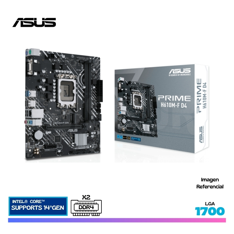 MAINBOARD ASUS PRIME H610M-F D4 R2.0, LGA 1700