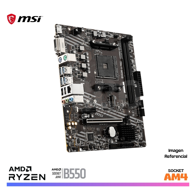 MAINBOARD MSI B550M-A PRO, AM4, AMD - Imagen 3