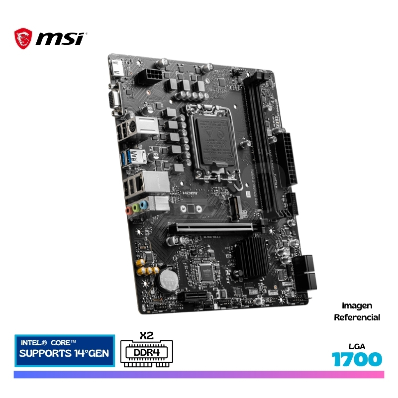 MAINBOARD MSI PRO B760M-E DDR4, LGA 1700 - Imagen 4
