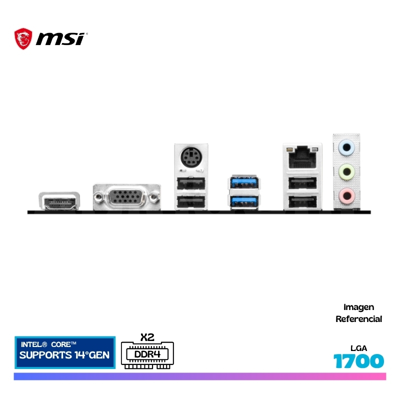 MAINBOARD MSI PRO B760M-E DDR4, LGA 1700 - Imagen 3