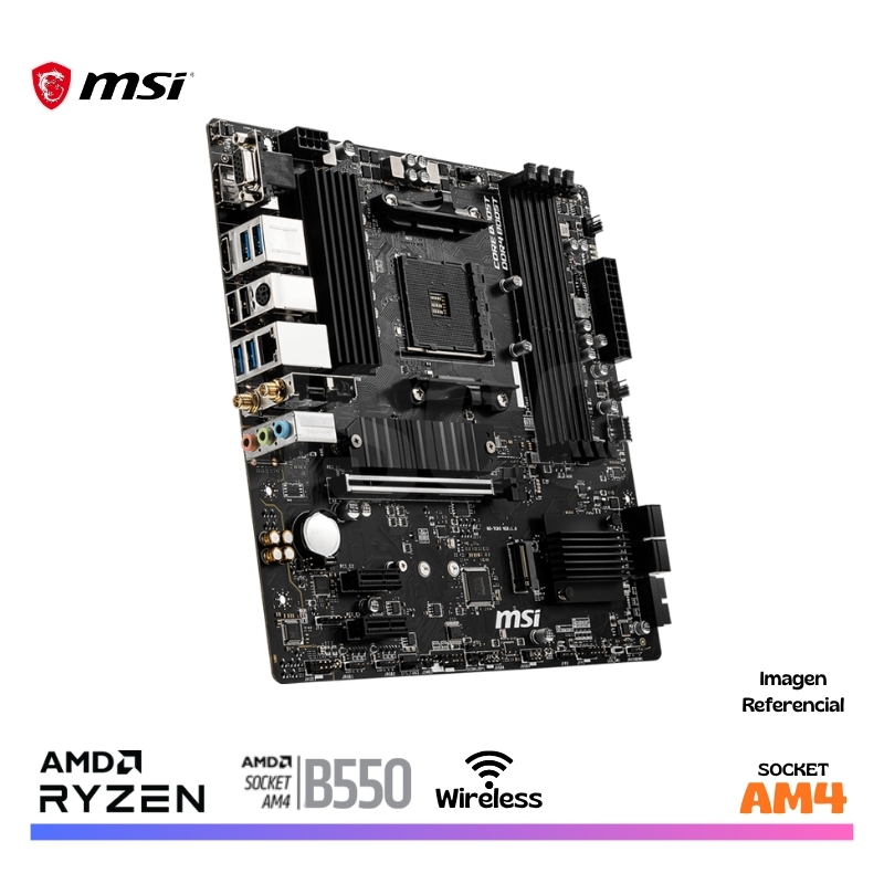 MAINBOARD MSI B550 PRO VDH WIFI, AM4, AMD. - Imagen 3