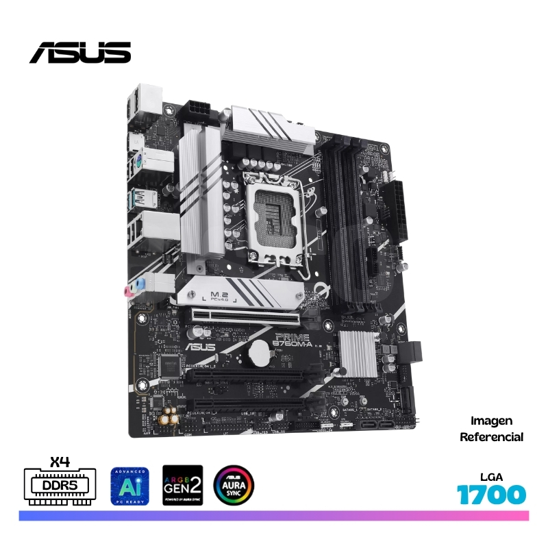 MAINBOARD ASUS PRIME B760M-A-CSM, DDR5, LGA 1700 - Imagen 3