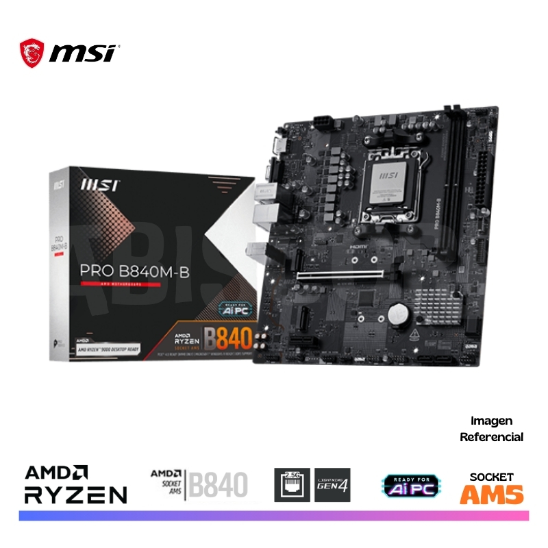 MAINBOARD MSI PRO B840M-B, DDR5, AM5, AMD