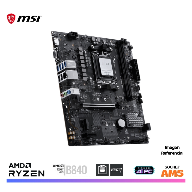 MAINBOARD MSI PRO B840M-B, DDR5, AM5, AMD - Imagen 4