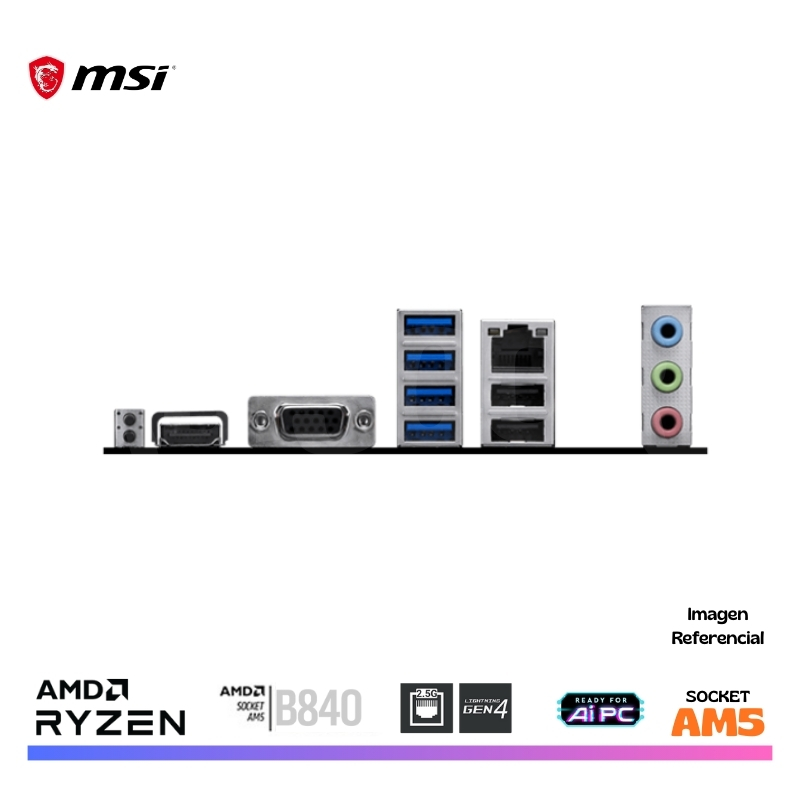 MAINBOARD MSI PRO B840M-B, DDR5, AM5, AMD - Imagen 5